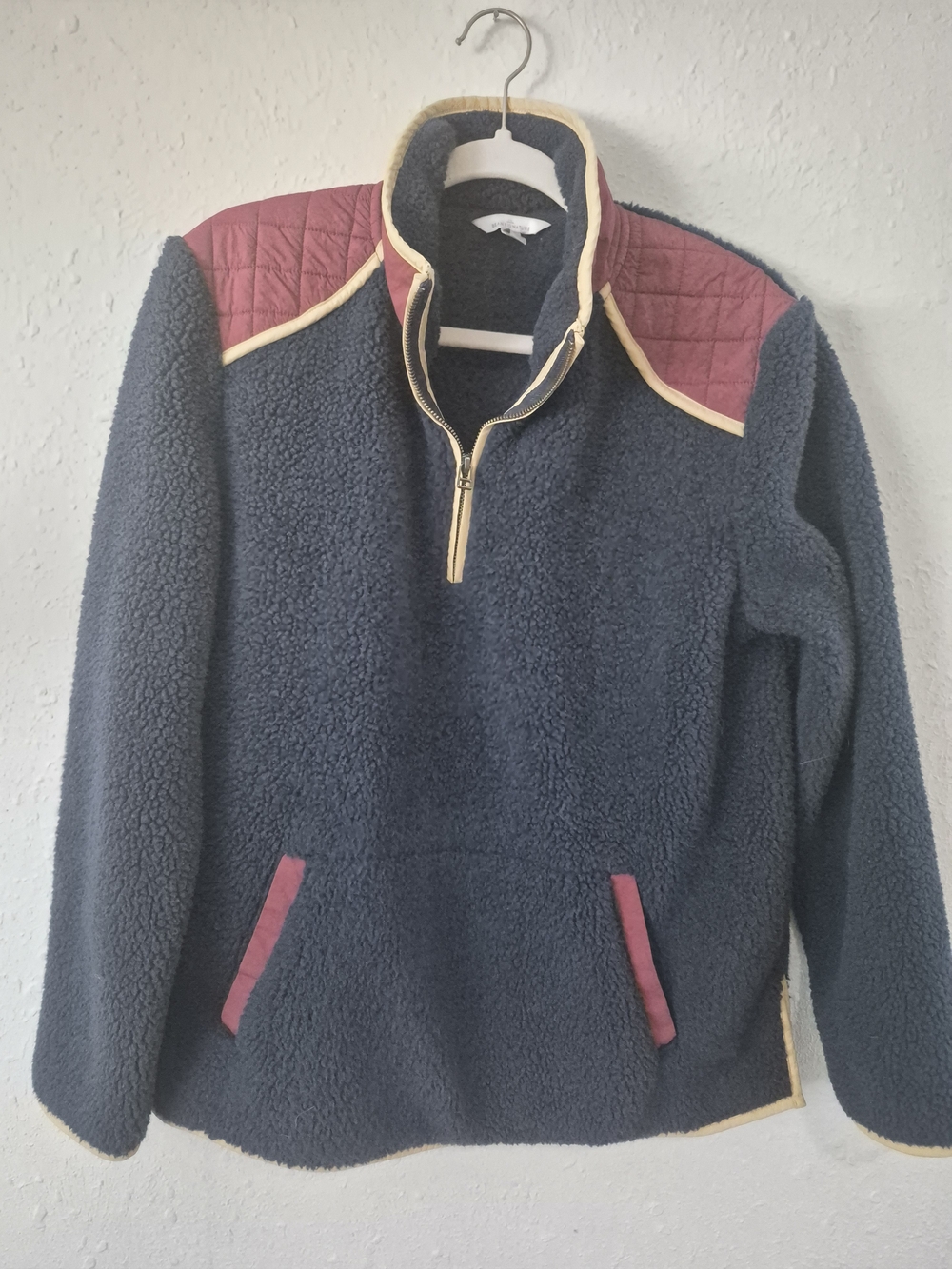 Vintage L.L. Bean Signature Navy Zip Pullover Size M